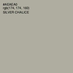 #AEAEA0 - Silver Chalice Color Image